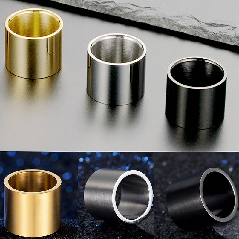 18 mm breiter Herrenring aus Titanstahl mit modischem und lässigem Stil und schlichtem Zifferblatt_voghion.com