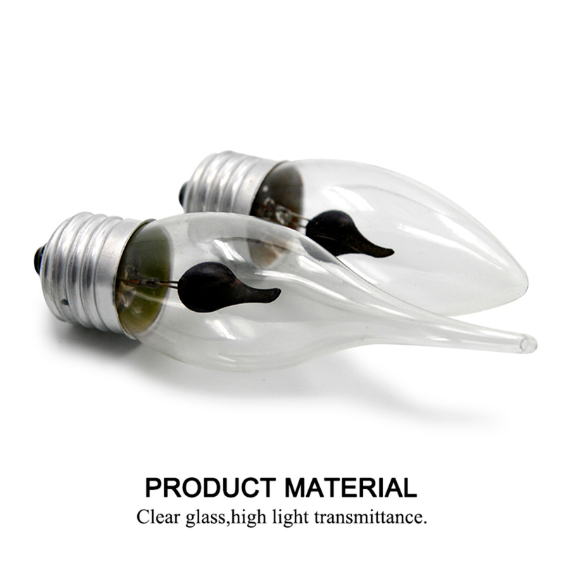 Lampadina a LED a candela E14 E27 Lampadina a effetto fiamma a LED AC220V Emulazione Edison Illuminazione antincendio Decorazioni per la casa vintage Lampadina a candela_voghion.com