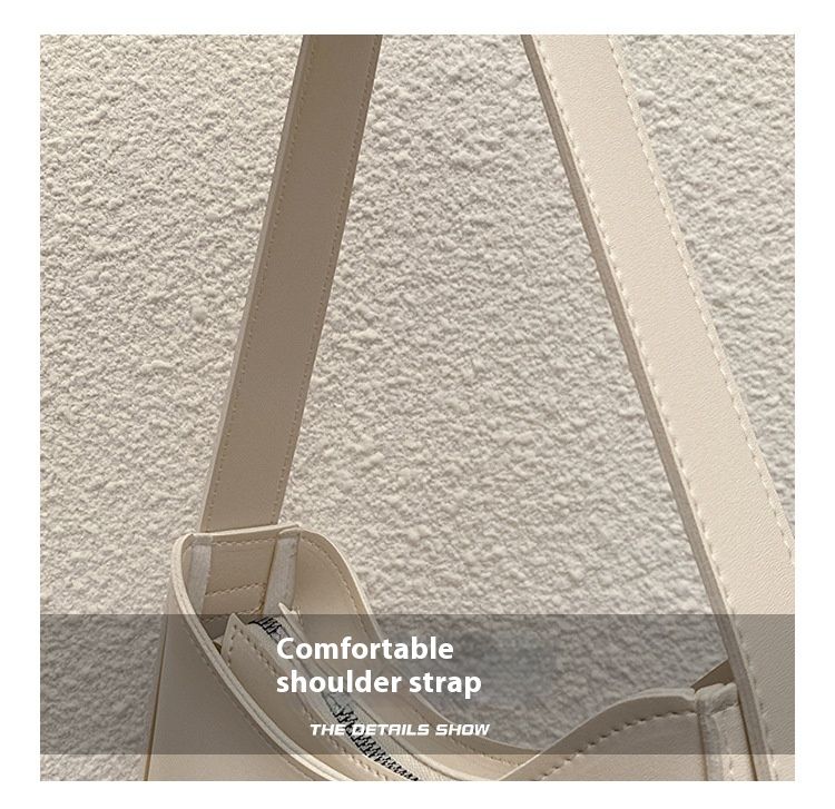 Retro Saddle Bag for Women 2024 New French Fashion Single Shoulder Underarm Bag Solid Color Versatile Crossbody Bag_voghion.com