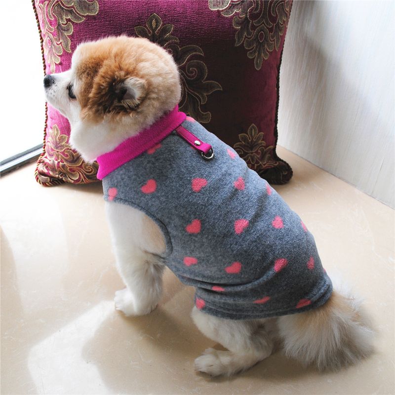 Abbigliamento per animali domestici diretto dalla fabbrica, per cani, autunno e inverno, in pile polare, fibbia di trazione, 27 colori brevettati, saranno oggetto di indagine_voghion.com