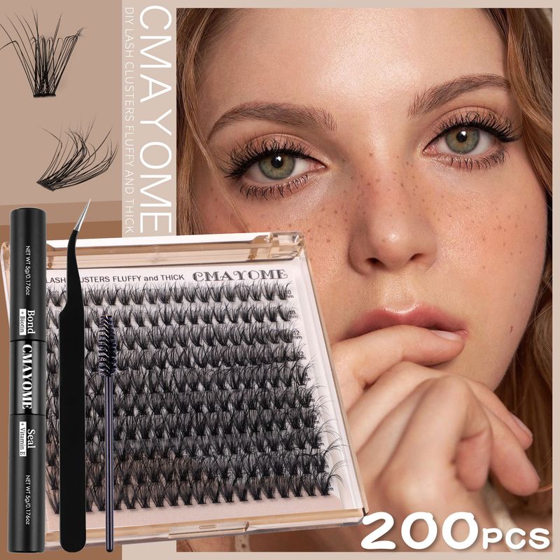 False Eyelashes Single Cluster Segmented Hot Sale D Curly Natural Thick False Eyelashes Convenient Small Natural Soft Eyelashes_voghion.com