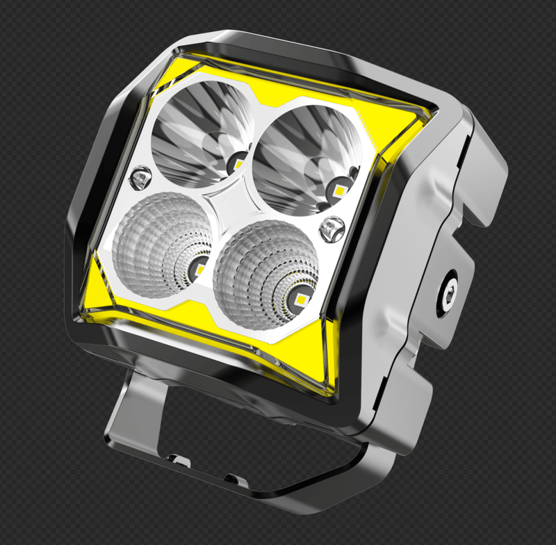 PL2410G2W 50W Wrangler Work Light 4-inch LED Work Light DT Connection 5 Remote-controlled Lights Car-grade Quality, Main Unit With ATV Motorcycle Auxiliary Light_voghion.com