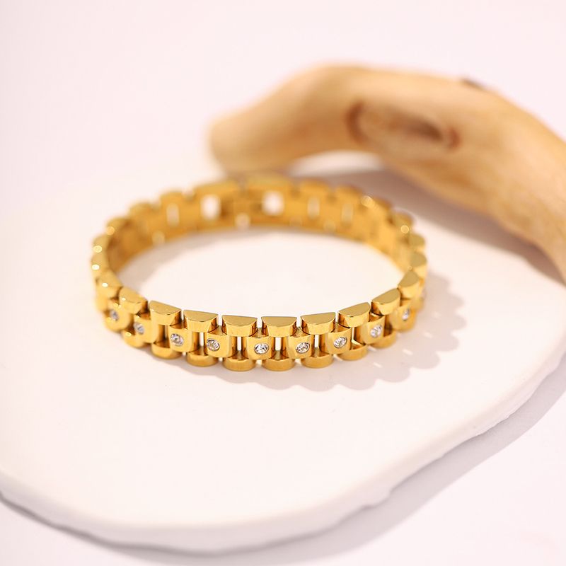INS Internet Celebrity's Same Metal Wind Titanium Bracelet, Stainless Steel PVD Gold-plated Watch With And Bracelet_voghion.com