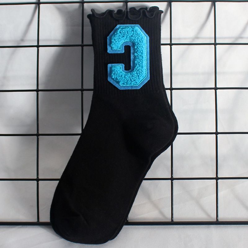 Socks New Style Fungus Lace Women's Socks Plush Big C Socks Women's High Elastic Student Sports Mid Tube Socks Sweat Absorbent Cotton Socks Trendy_voghion.com