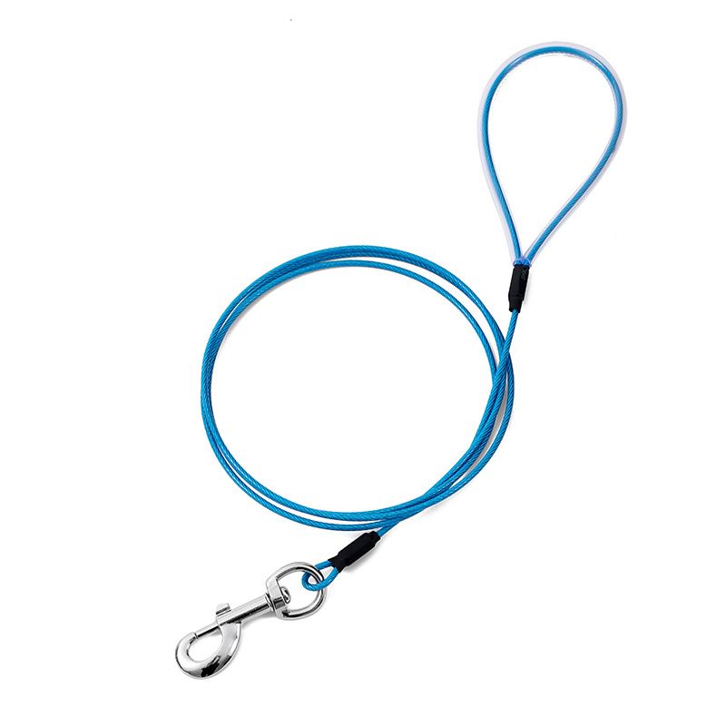 1,8 m lange Hundeleine für kleine Welpen, ideal für Spaziergänge und Training, aus robustem Stahlseil, geeignet für Hundeketten_voghion.com