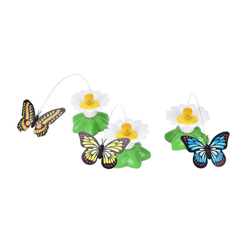 Guangying Electric Toys Flutter Portable Plastic Various Colors Butterfly Pet Toys For Cat_voghion.com