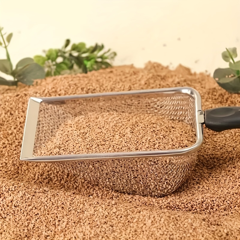 1 pz Paletta per lettiera in acciaio inox per animali domestici Paletta per WC per forniture per cani e gatti_voghion.com
