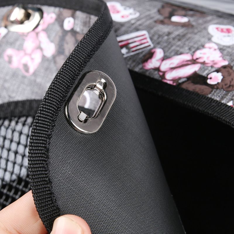 Blessing PE Travel Foldable Pet Three-Door Breathable Cat Dog Bag Storage Box_voghion.com