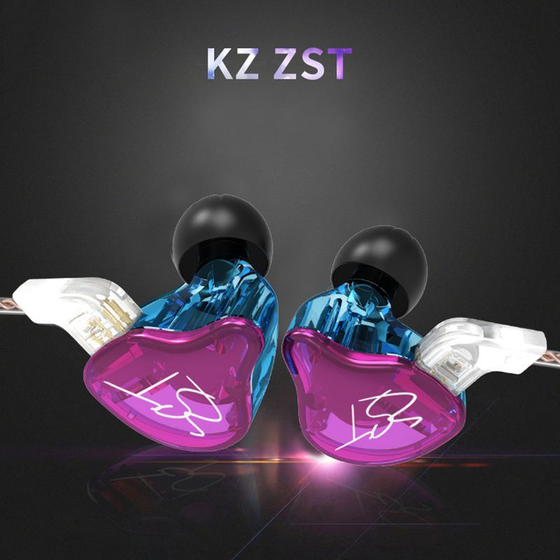 KZ-ZST Abnehmbarer HiFi-Heavy-Bass-In-Ear-Kopfhörer mit Kabel, Hybrid-Musik-Ohrhörer_voghion.com