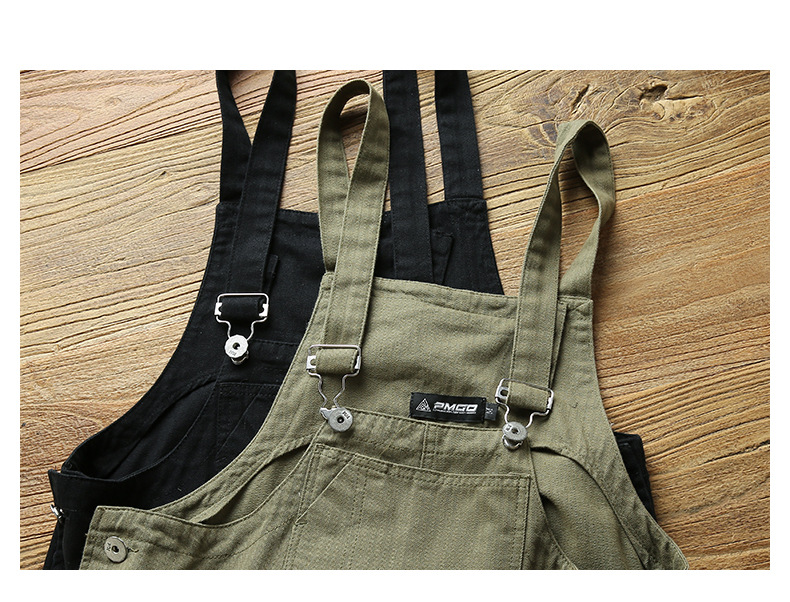Casual overalls Cargobroeken voor heren Mode-overalls Losse bretels_voghion.com