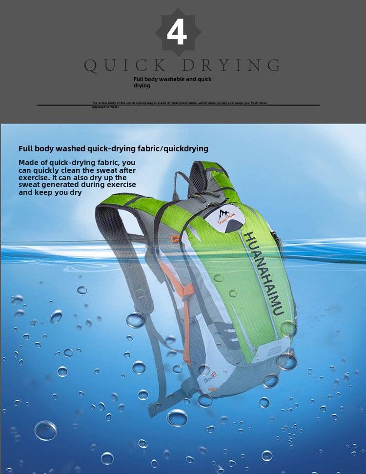 Warneim Sac à Dos d'équitation Multifonctionnel imperméable et Respirant Sac à Dos de Sport VTT Sac à Eau Sac à Dos_voghion.com