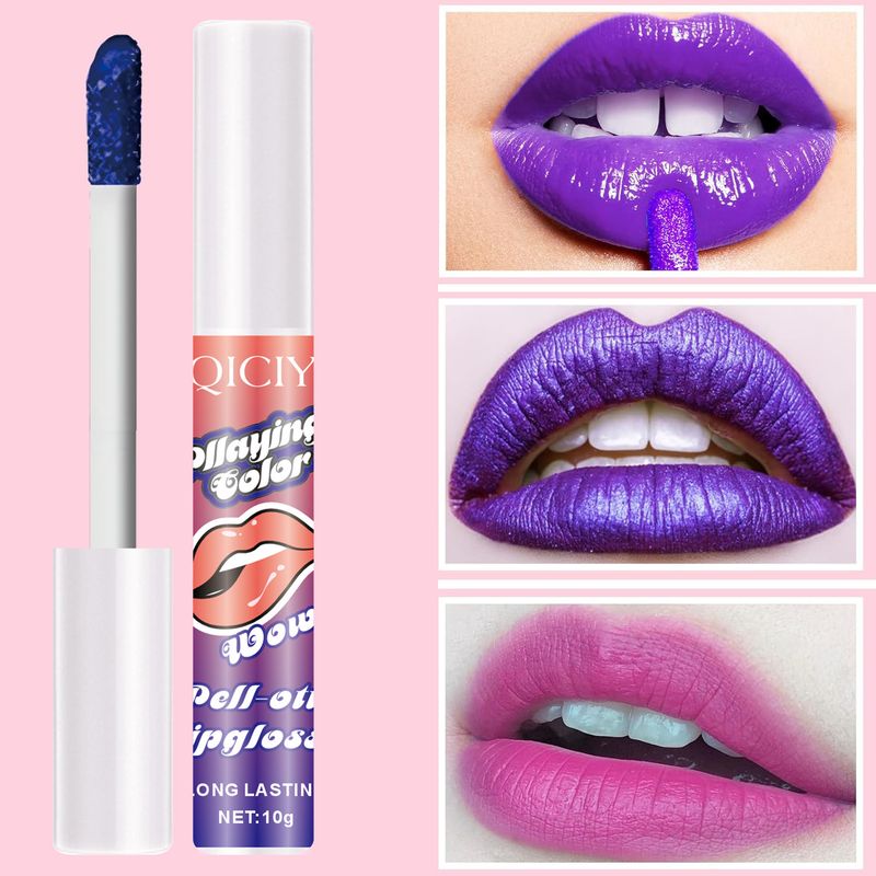 Lip Gloss Exclusive Tear Off Lip Glaze 5 Piece Set Matte Matte Lip Stain Tear Off Lipstick Waterproof Lip Gloss_voghion.com
