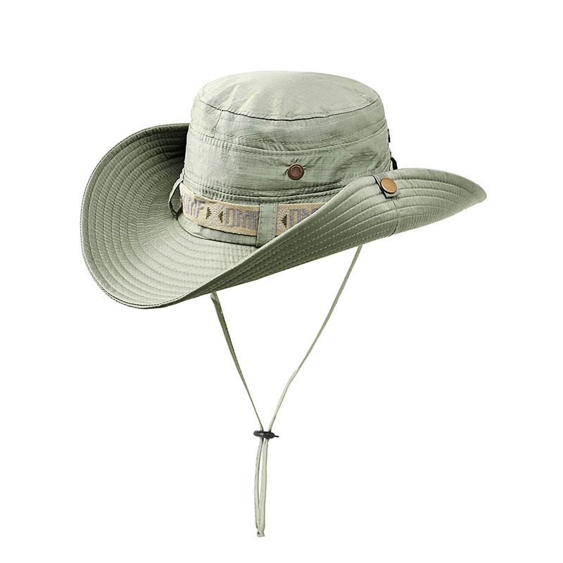 Summer Outdoor Hiking Men's Fisherman Wild Fishing UV Protection Breathable Bucket Hat_voghion.com