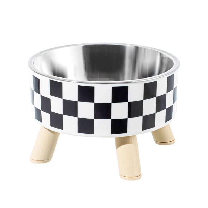 Pet Bowl Overturning And Slip Four Corner Super Large Capacity Dog Rice Anti Cervical Spine Cat Pet Single Bowl,_voghion.com