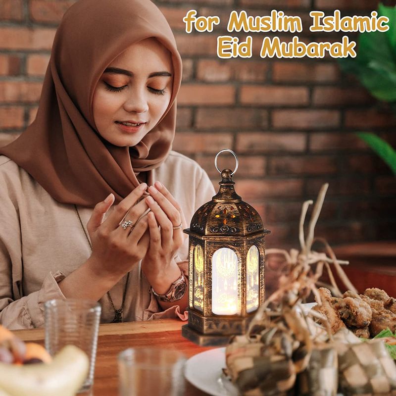 Mini Ramadan Candle Mubarak Lantern LED Eid Mubarak Hanging Lantern Moon Star Decorative Lights Home Decor Ornaments_voghion.com