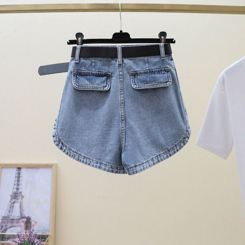 Short en jean de travail pour femme été 2024, nouveau design de niche, taille haute, style fin, jambe large, fille épicée ultra_voghion.com