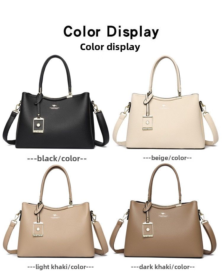 Borsa a mano da donna, elegante, a tracolla, per pendolari, per mamme di mezza età_voghion.com
