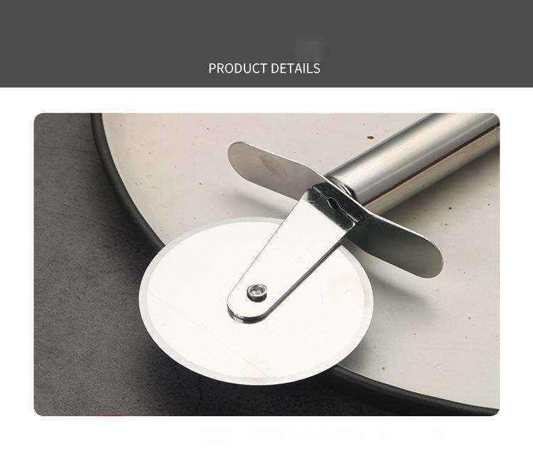 Stainless Steel Pizza Multi-Functional Kitchen Baking Tool Single Double Wheel Round Roller Cutter_voghion.com