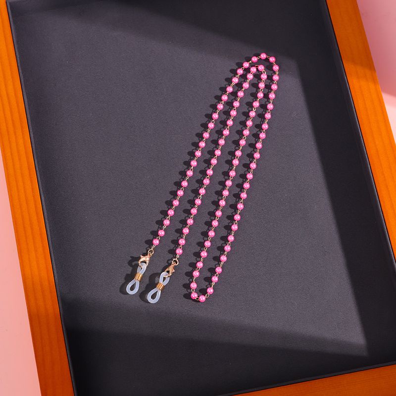 New Fashion Hanging Trendy Colorful Pearl Glasses Anti-Slip Mask Chain_voghion.com
