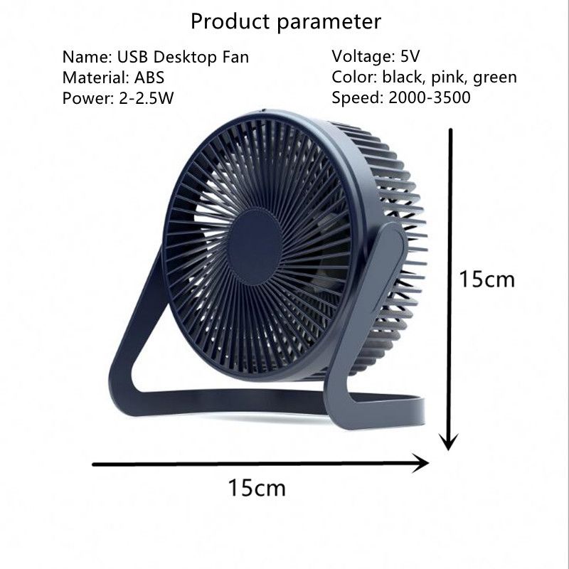 Ventilatore USB Ventilatore portatile estivo Raffreddamento Ventilatore da tavolo USB Mini Raffreddatore d'aria Rotazione Angolo regolabile per ufficio Casa_voghion.com