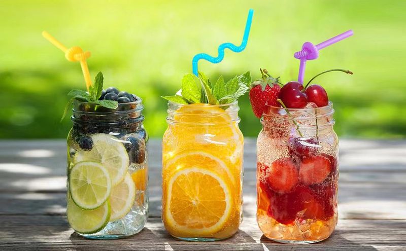 EcoFlex 300-Pack Curved Straws - BPA Free Disposable_voghion.com