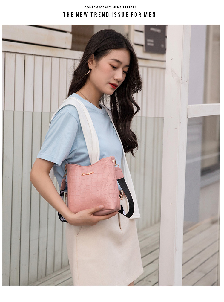 Borsa a tracolla da donna alla moda Mini borsa a secchiello a tracolla 2023 Nuova tendenza Borse a tracolla da donna per donna Coccodrillo da donna_voghion.com