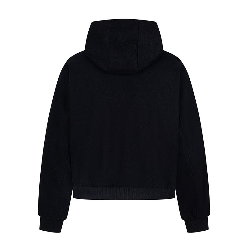 Felpa con cappuccio patchwork decostruita in stile americano, unisex, nuova giacca alla moda e ampia da coppia, 2025_voghion.com