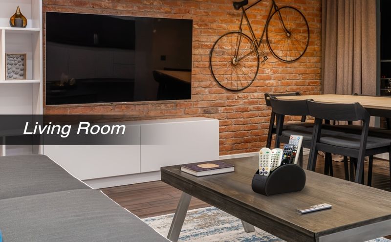 SANQIAWNAN5 PU-Fernbedienungshalter, multifunktionale Desktop-Aufbewahrungsbox für TV-Mediengeräte, Fernbedienungen, Stifte, Bürsten, Brillen, Bürobedarf_voghion.com
