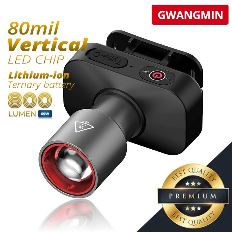 White Laser Headlights, LED, Long Endurance Of 72 Hours, Strong Light, Ultra Bright Outdoor That Can Use Lithium Battery Lights_voghion.com