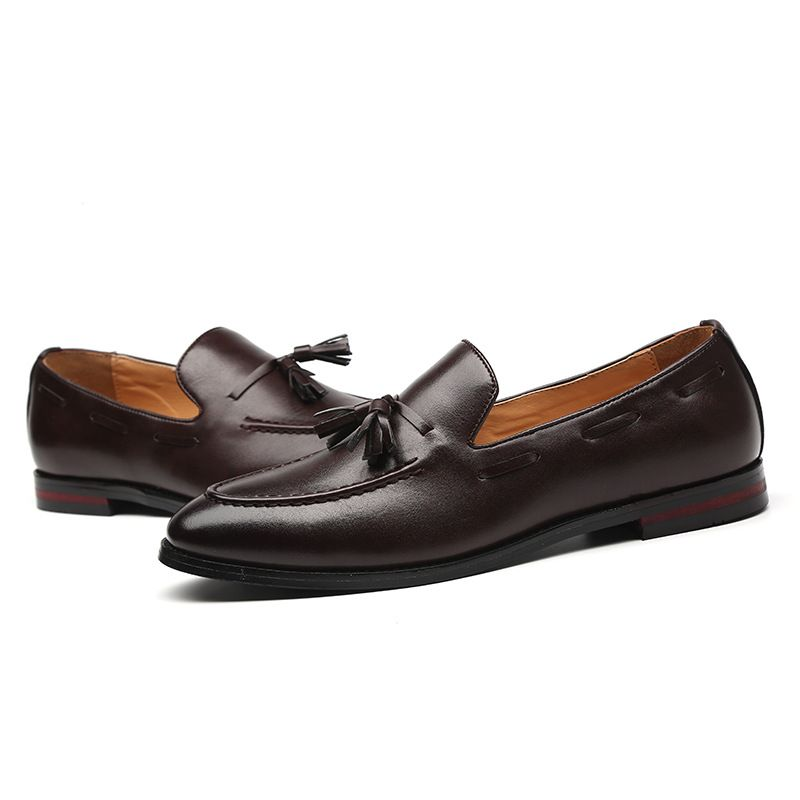 Bequeme Business-Freizeitschuhe für Herren mit Flügelspitze aus Oxford-Kunstleder_voghion.com