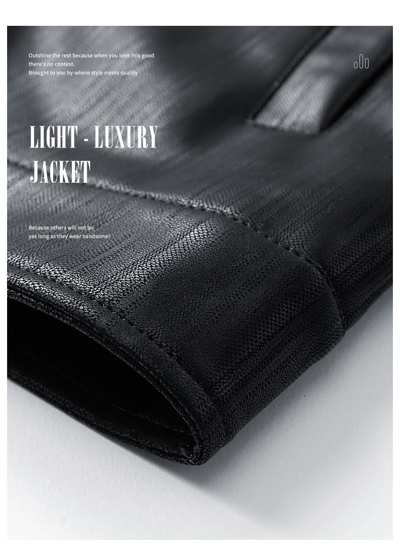 Herren-Retro-Harrington-Jacke – Vintage-Bomberjacke aus PU-Leder mit Stehkragen (M-3XL, entspannte Passform, leicht, Oliv/Schwarz/Hellbraun)_voghion.com