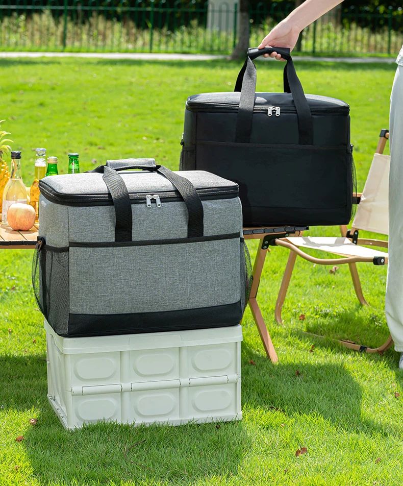 45-l-Isoliertasche, große Picknicktasche für den Außenbereich, wasserdichter Eisbeutel aus Oxford-Stoff, verdickte Auto-Isoliertasche_voghion.com