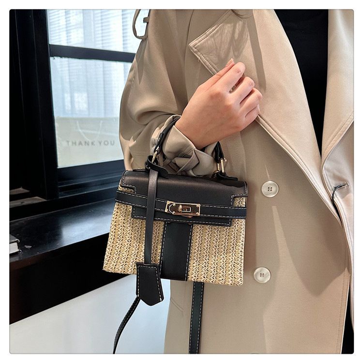 Borse a tracolla da donna Borse popolari Moda da donna Portatile Paglia Rattan Spiaggia Monospalla Tracolla Monospalla Di alta qualità_voghion.com