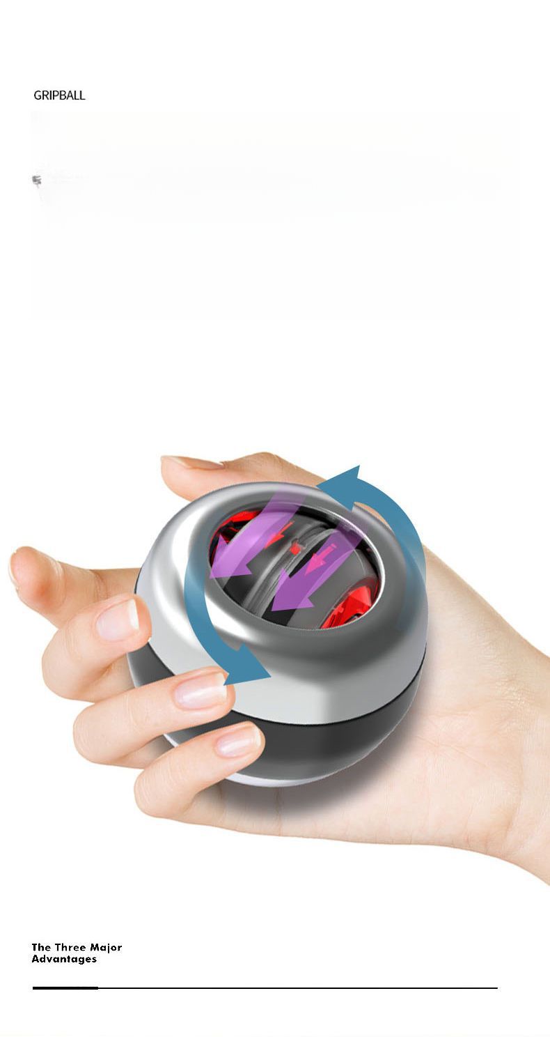 Wrist Self-Activating Grip Strengthener Metal Professional Stress Relief Artifact Gyroscope Entertainment Gravity Ball_voghion.com