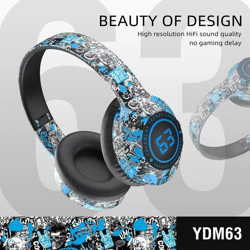 Spot Beliebte Graffiti Kreative Headset Bluetooth Headset Keine Verzögerung_voghion.com