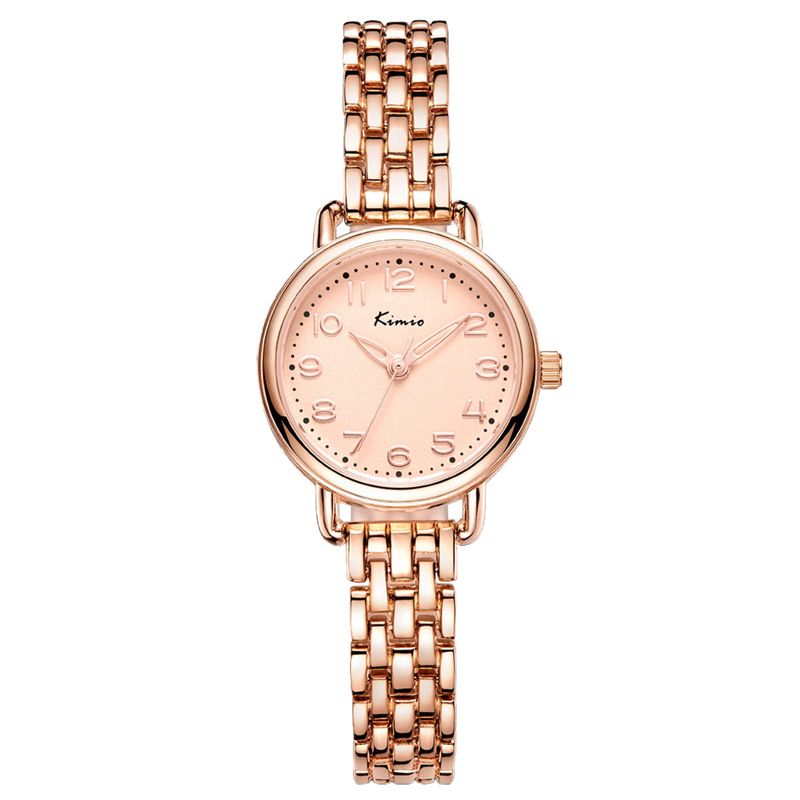 Orologio da donna Mio in oro con quadrante piccolo, modello 2021, compatto, squisito, semplice ed elegante._voghion.com