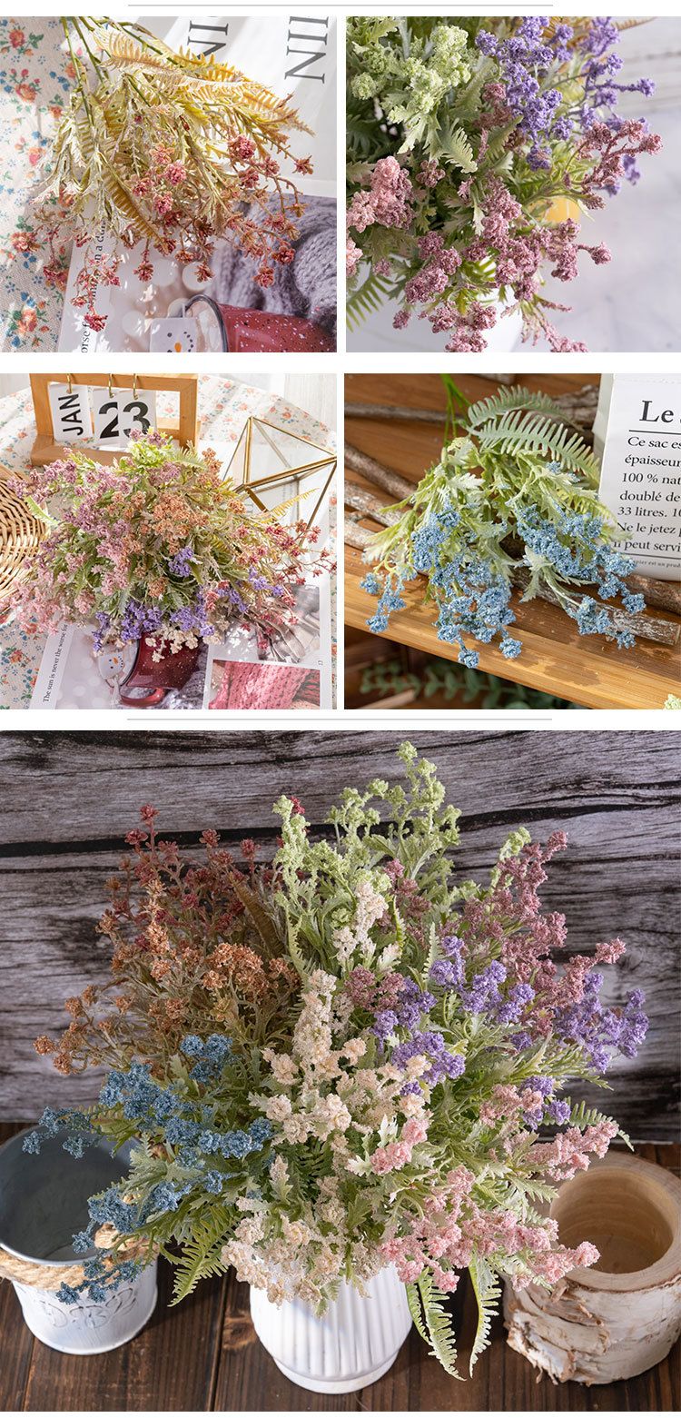 Fiori artificiali nuvola verde erba pianta decorazione della casa fiori finti di nozze_voghion.com