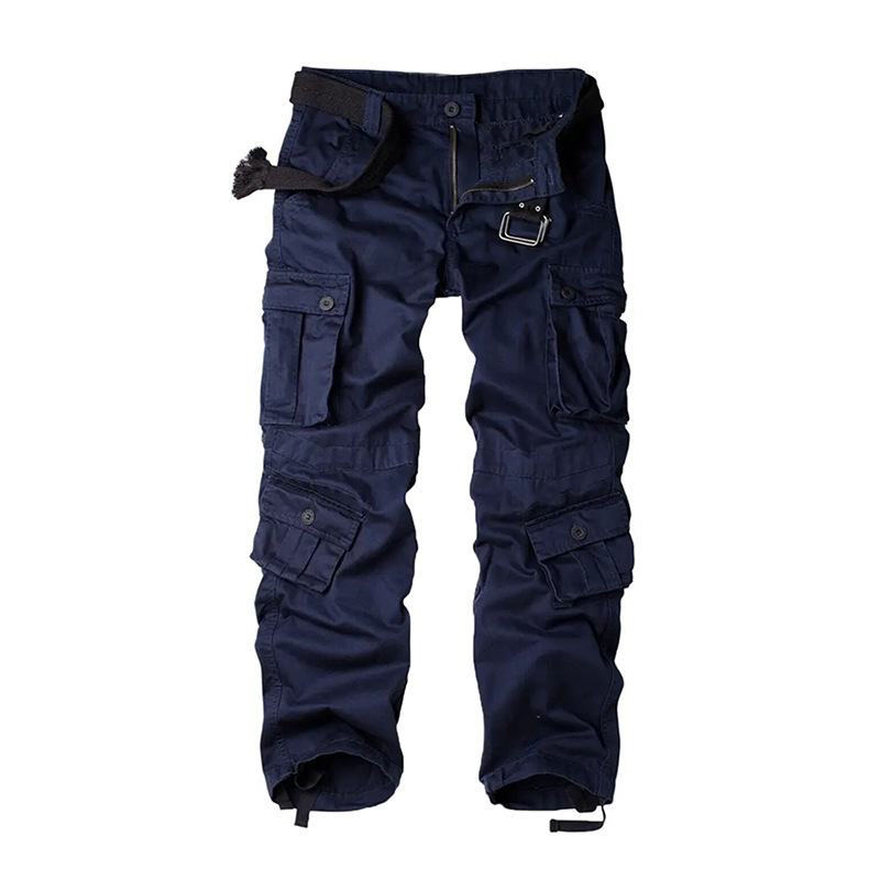 Herre bomull Kamuflasje Cargo bukser Rette ben Løse fritidsbukser Wear Wear Wear Bukser Herre_voghion.com