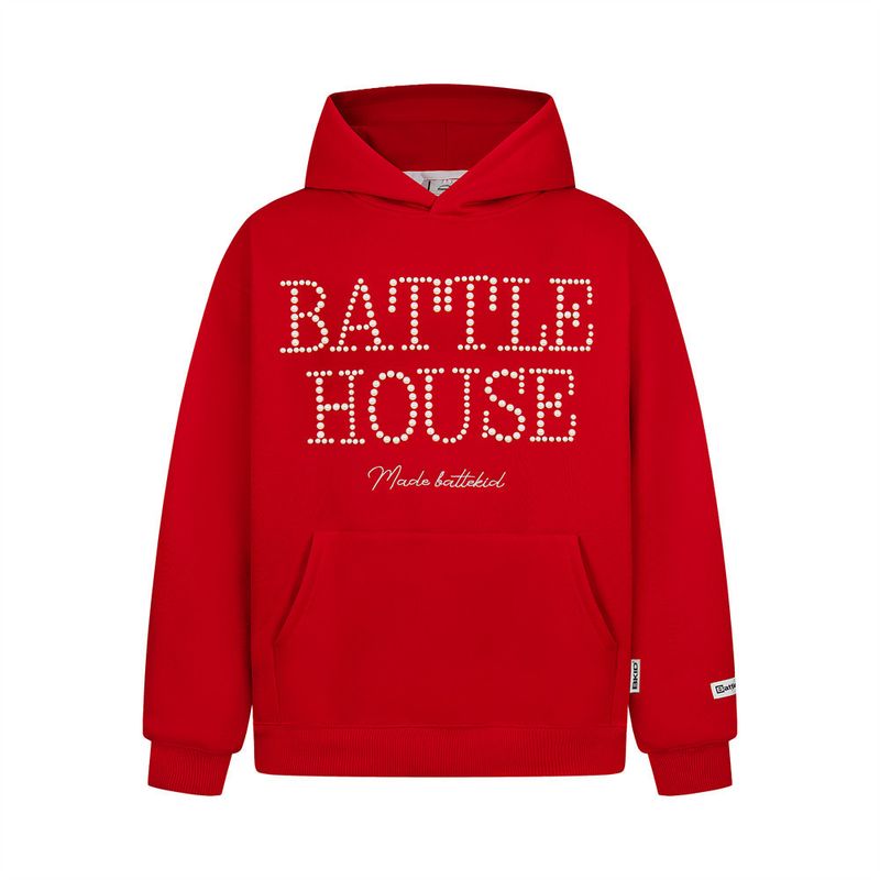 Trendy Brand Vibed Beaded Letter Hoodie Unisex Design Sense Niche Loose Pullover Sweatshirt_voghion.com