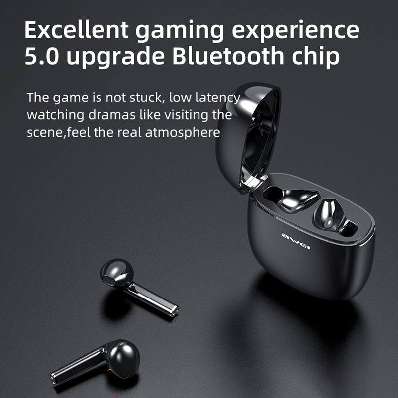 AWEI Bluetooth-compatible Earbuds In-ear Hifi Sound Quality Mini True Wireless Stereo Sport V5.0 Earphones_voghion.com
