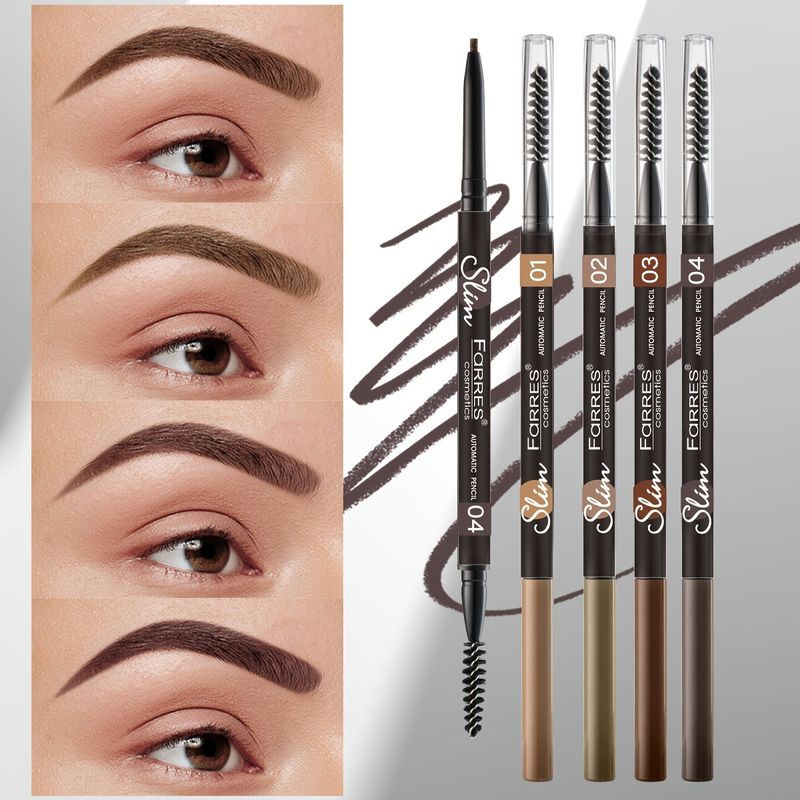 Wenkbrauwversterkers Wenkbrauwpotlood Ultrafijn Driedimensionaal Langdurig Niet-Vlekkerig Driehoekig Wenkbrauwpotlood Make-up Natuurlijke Wilde Wenkbrauw_voghion.com