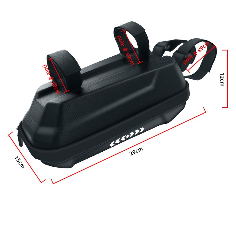 3L Fully Waterproof Hard Shell Bag EVA Waterproof Front Bag Scooter Bicycle First Bag Mountain Bike Bag Quick Release Hanging Bag_voghion.com