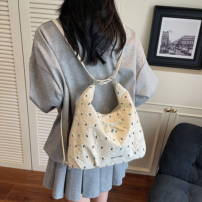 Bolsa tote feminina Amy Rabbit 2025, nova moda, simples, estilosa, texturizada, para viagem, com design de nicho, versátil_voghion.com