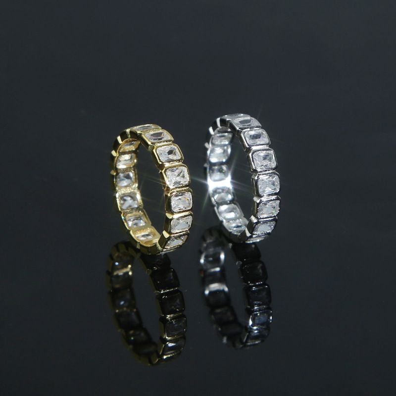 Anello alla moda in argento con zircone, tendenza per uomini e donne, anello hip hop_voghion.com