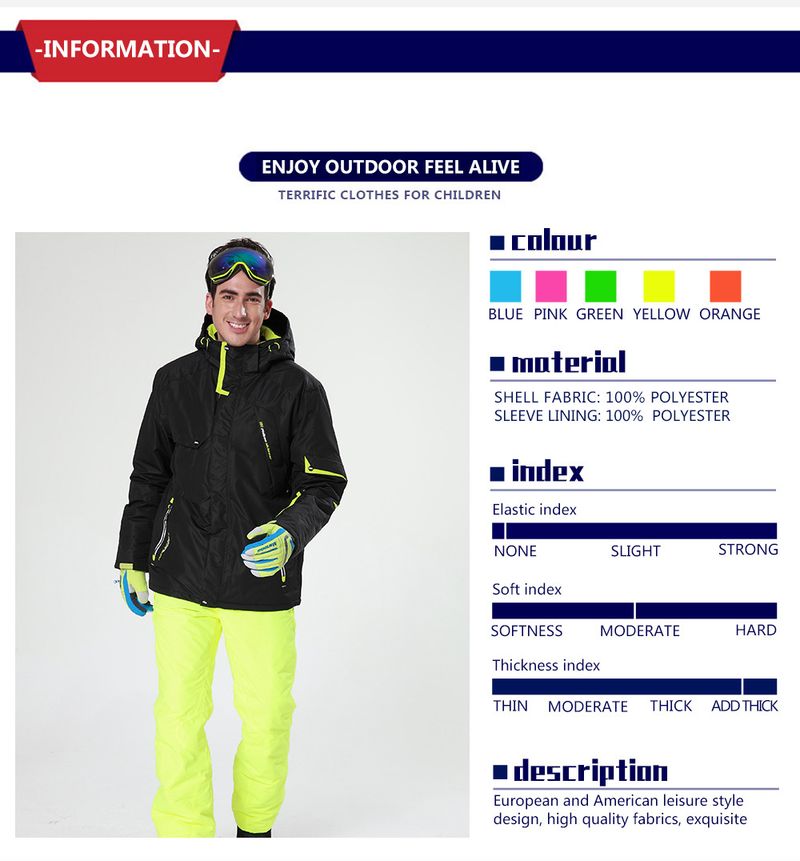 001 Sınır Ötesi Phibee Elephant Erkek Kayak Yetişkin Açık Hava Kalınlaştırılmış Kargo Pantolon Tek Parça Dropshipping_voghion.com