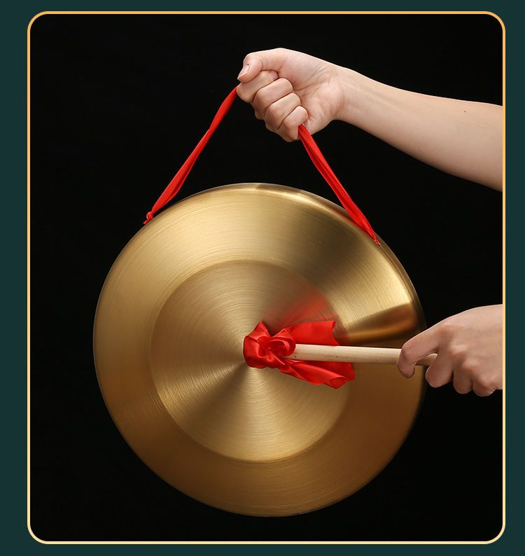 Copper-Plated Alloy Road Opening Steel High Volume Flood Prevention Warning Gong Drum Kindergarten Three-Sentence Half_voghion.com