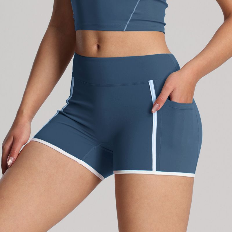 Ensemble deux pièces LazyZoom, dos nu, joli gilet, short de yoga trois-quarts, pour la course à pied, le sport et le fitness_voghion.com