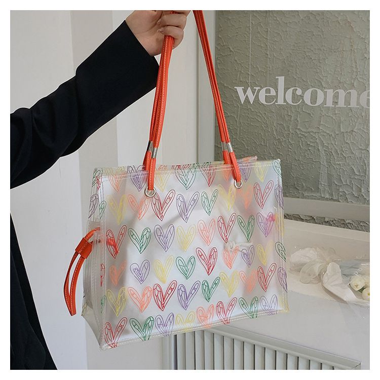 Sac à bandoulière transparent pour femme, sacoche tendance à bandoulière simple, diagonale, pour la plage, nouvelle collection 2024_voghion.com