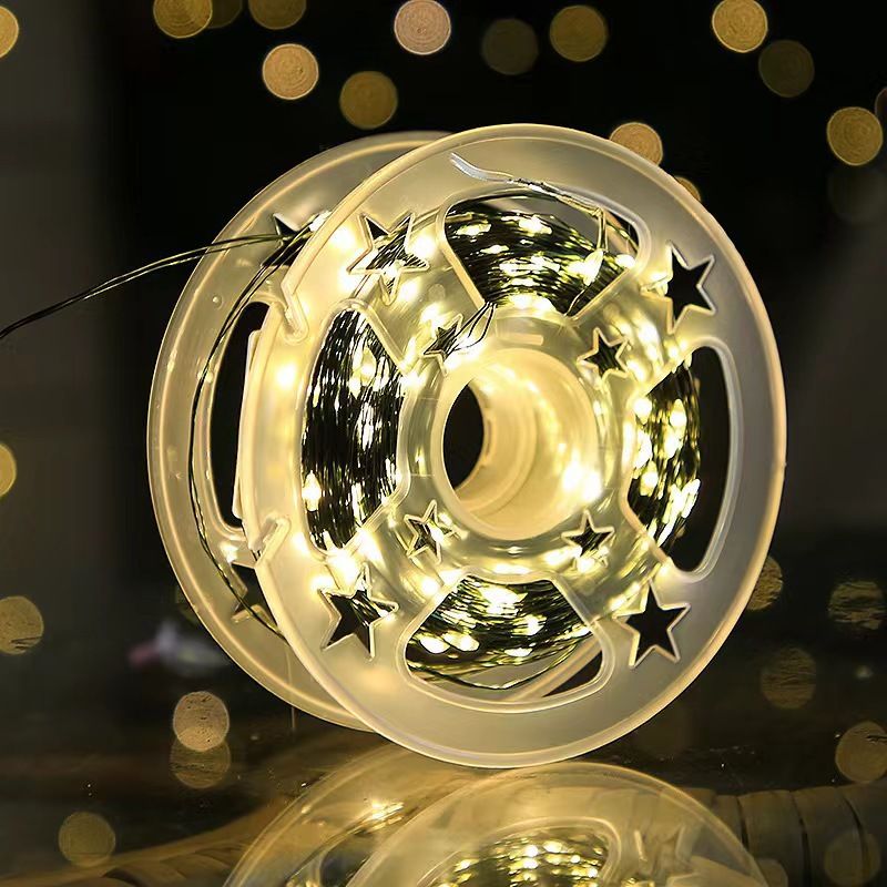 Solar Powered String Lights With Remote Control, 8 Modes, IP65 Waterproof, 7M/12M/22M/32M/52M/102M Options_voghion.com
