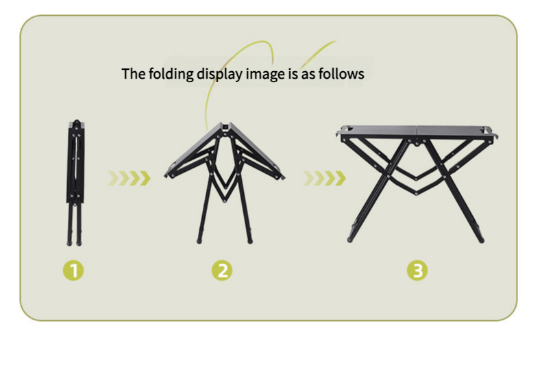 Outdoor Camping Portable Quick-Deploy Lightweight Foldable Multifunctional Carbon Steel Barbecue Table_voghion.com